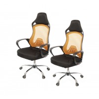 Комплект кресел АКЛАС Дорос CH Tilt 2 шт Оранжевый (Черный/Оранжевый)